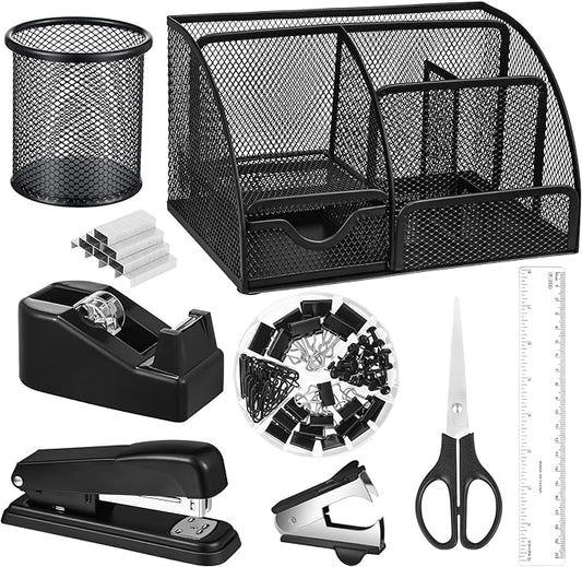 Black Desk Organizer and Accessories by auroray