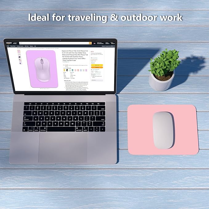 Dapesuom Small Mouse Pad, 6 x 8 Inch Thick Rubber Premium-Textured Non-Slip - Image 7