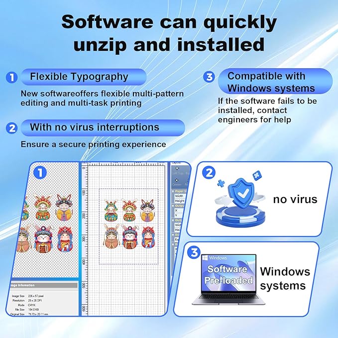 MZK A3 Plus DTF Printer XP600 Doubled-Speed,13+" DTF Film,Built-in Holiday Automatic Timed Cleaning Printhead,LED Multi-Function Fouch Screen,Film Cutter,White Ink Circulation,Gift Ink 2 Year-DeskLoop Office