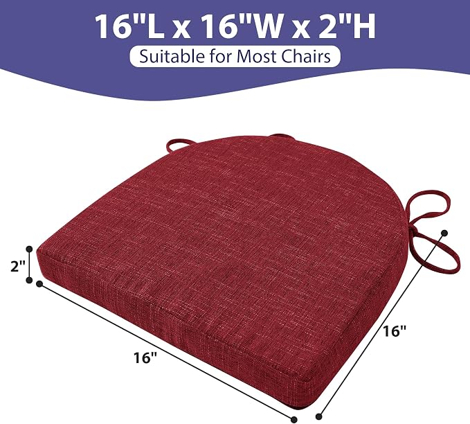 IPYNBAP Chair Cushions for Dining Chairs, Kitchen Chair Cushions, Non Slip - Image 6