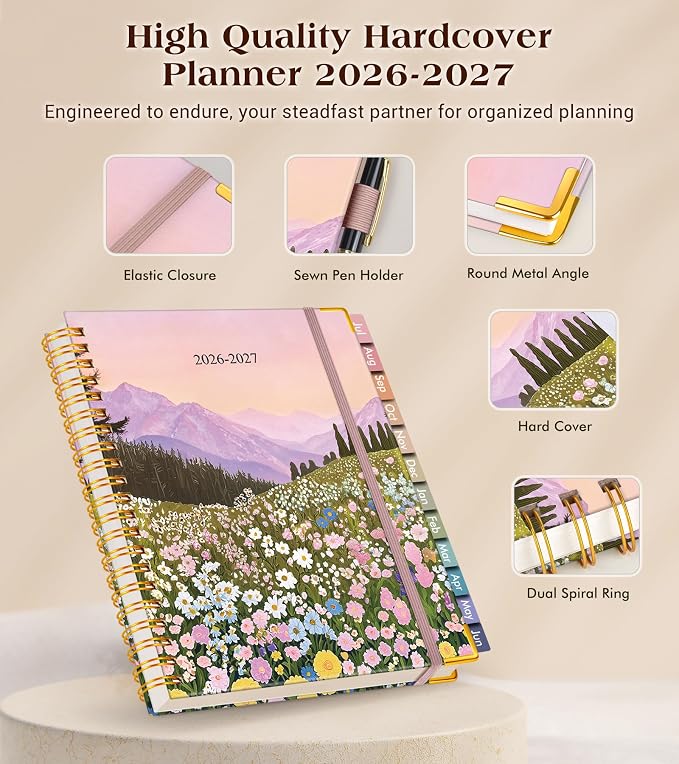 Academic Planner 2026-2027, Hardcover Weekly and Monthly Calendar Planner from - Image 4