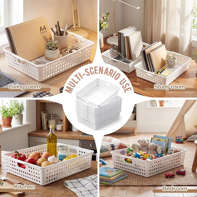 Geetery 12 Pack Classroom Storage Baskets - Image 5
