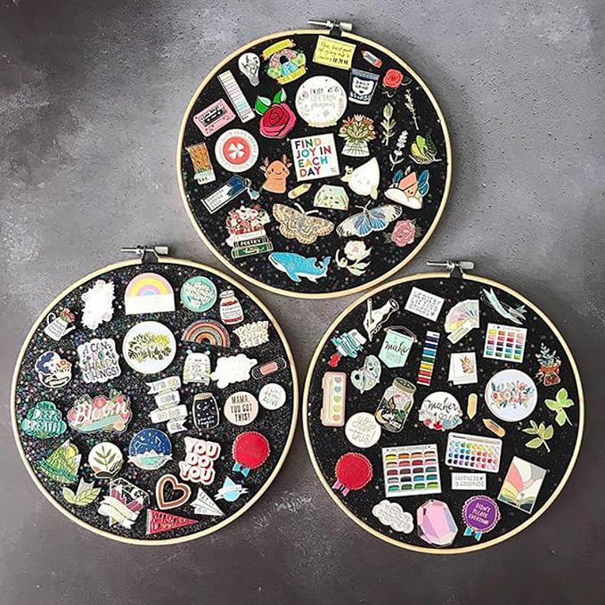 Wall Hanging Brooch Jewelry Storage Display Stand Enamel Pin Display Holder - Image 5