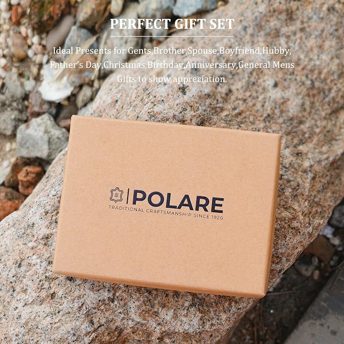 Polare Luxury RFID Blocking Leather Passport Holder Travel Wallet - Image 5