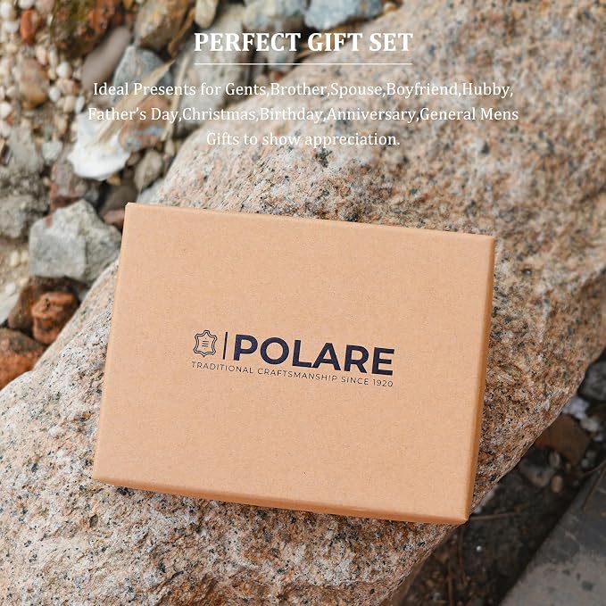 Polare Luxury RFID Blocking Leather Passport Holder Travel Wallet - Image 6