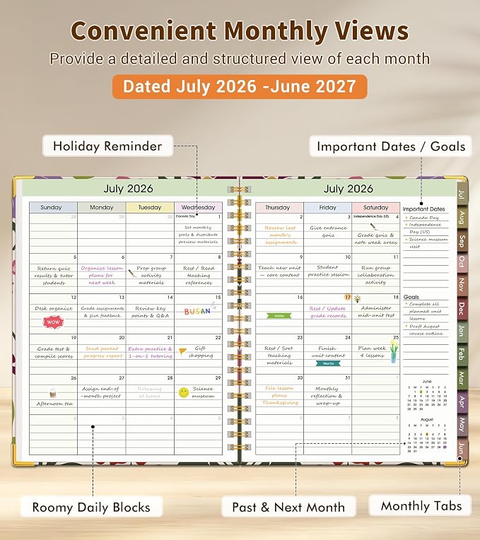 Teacher Planner 2026-2027, July 2026 - Image 2