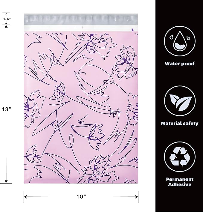 POLYSELLS 50pcs 10x13 Inches Poly Mailers Waterproof & Tear Resistant Mailing - Image 6