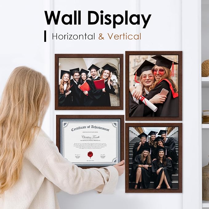 FIXSMITH 8.5x11 Diploma Frame, 2 Pack Certificate Frame - Image 5