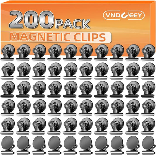 VNDUEEY 200 Pack Fridge Magnets Refrigerator Magnets, Strong Magnetic Clips by VNDUEEY