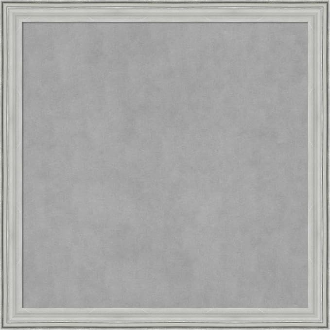 Amanti Art Silver Framed Magnetic Board 27x27 Medium Vision Board by AmantiArt
