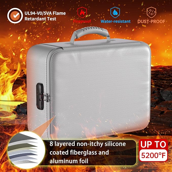 DocSafe 5200°F Fireproof Document Organizer Box - Image 2