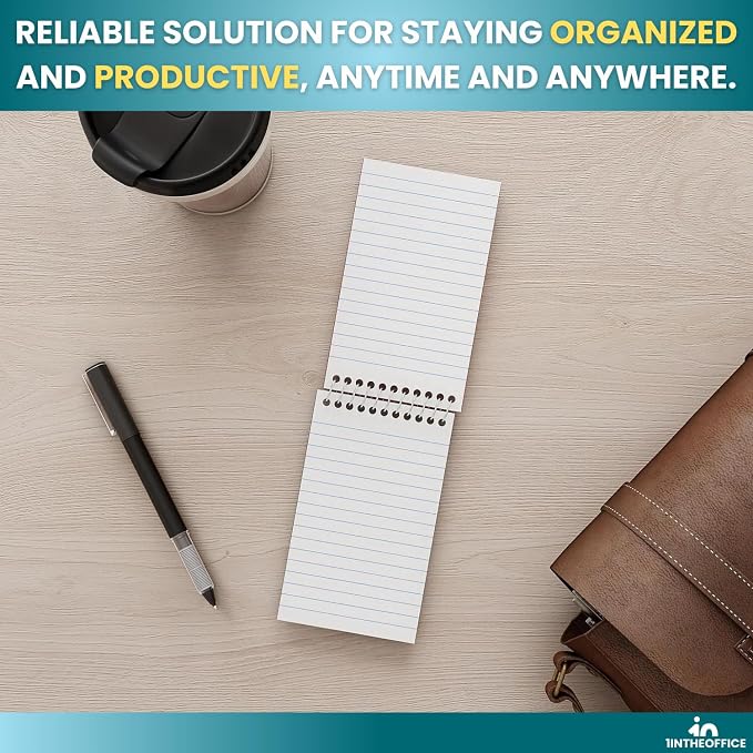 1InTheOffice Wirebound Spiral Memo Books, Memo Pads, College Ruled, Small - Image 6