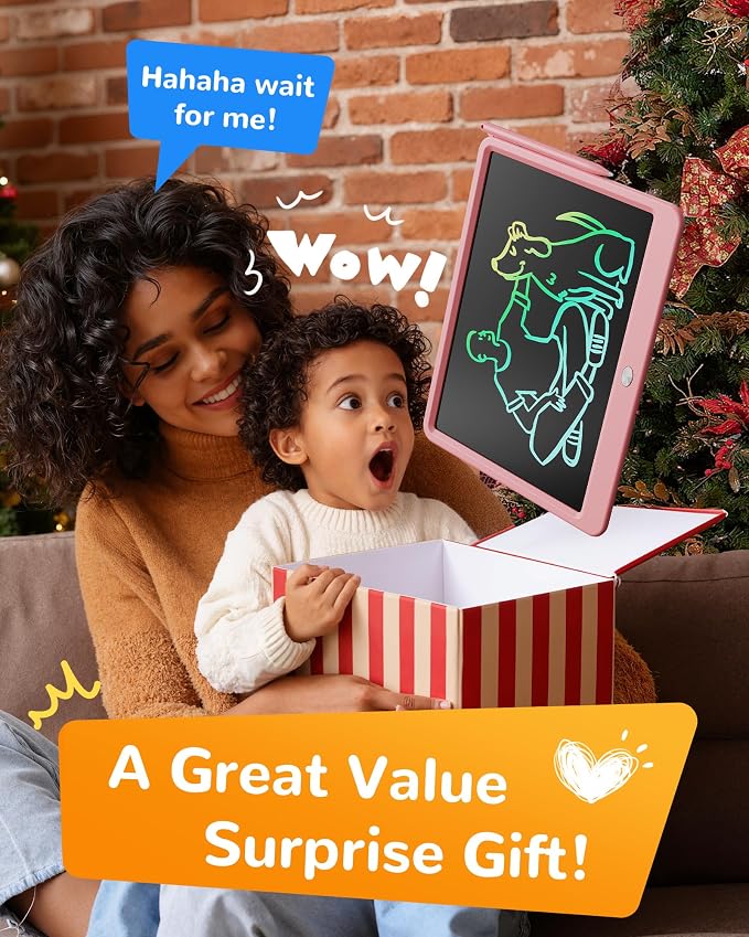 KOKODI LCD Writing Tablet, 12 Inch Colorful Toddler Doodle Board Drawing Tablet - Image 7