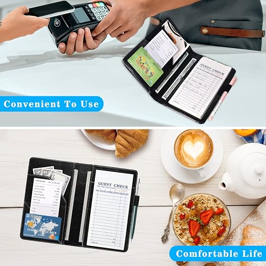 ACdream Server Books for Waitress, Guest Book Note Pad, Cute Pocket Leather - Image 5