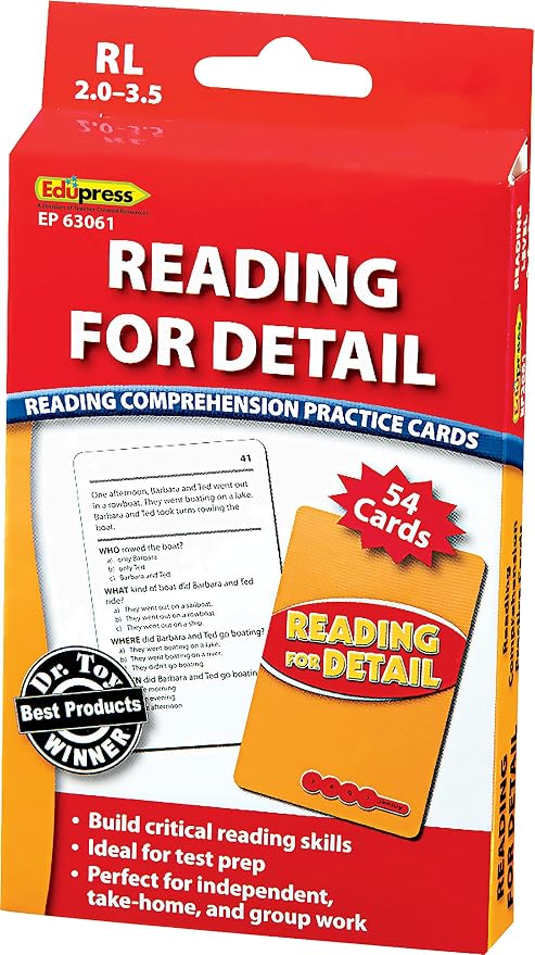 Edupress Reading Comprehension Practice Cards, Reading - Image 4