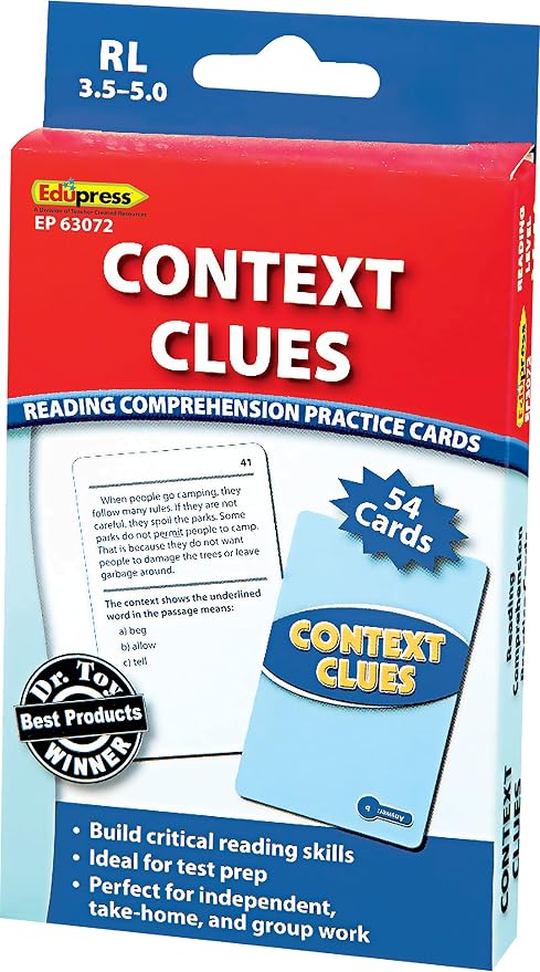 Edupress Context Clues Practice Cards, Levels 3.5-5.0 - Image 4