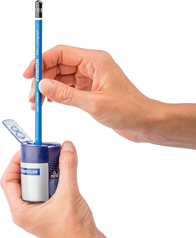 STAEDTLER Double-Hole Tub Pencil Sharpener: Dual Size Manual Sharpener - Image 6