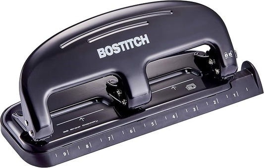 Bostitch Office EZ Squeeze 20 Sheet Standard 3 Hole Punch, Metal Construction by BostitchOfficeProducts