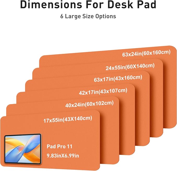 Aothia Faux Leather Desk Mat - Image 5