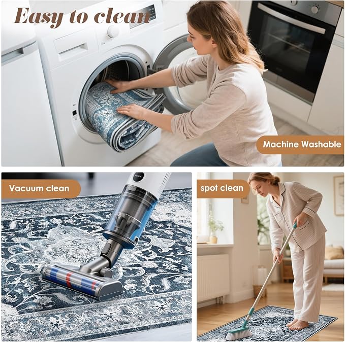 Office Chair Mat for Hardwood Floor & Tile Floor, Machine Washable Office Area - Image 8