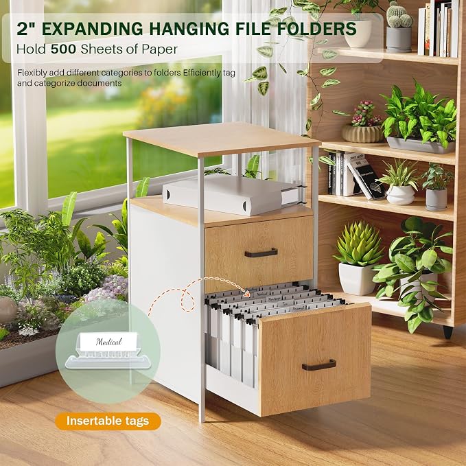 12 Pack Hanging File Folders Letter Size, Letter Size Hanging Folders, Letter - Image 3
