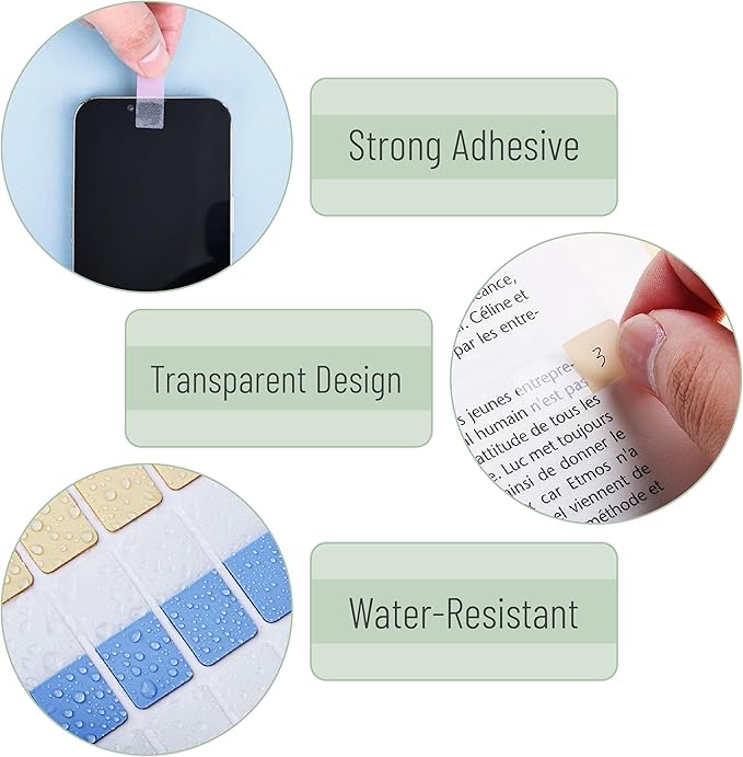 Mr. Pen- Sticky Index Tabs, 480 Pcs, Pastel Sticky Tabs for Notebooks, Page Markers-DeskLoop Office