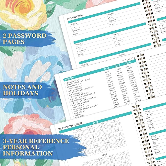 Planner 2026-2027, 18 Months Monthly Planner, Jul 2026-Dec 2027, - Image 4