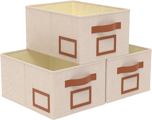 OUTBROS Foldable Storage Box for Shelves, 15 x 10.2 x 7.9 inch Fabric Baskets by OUTBROS