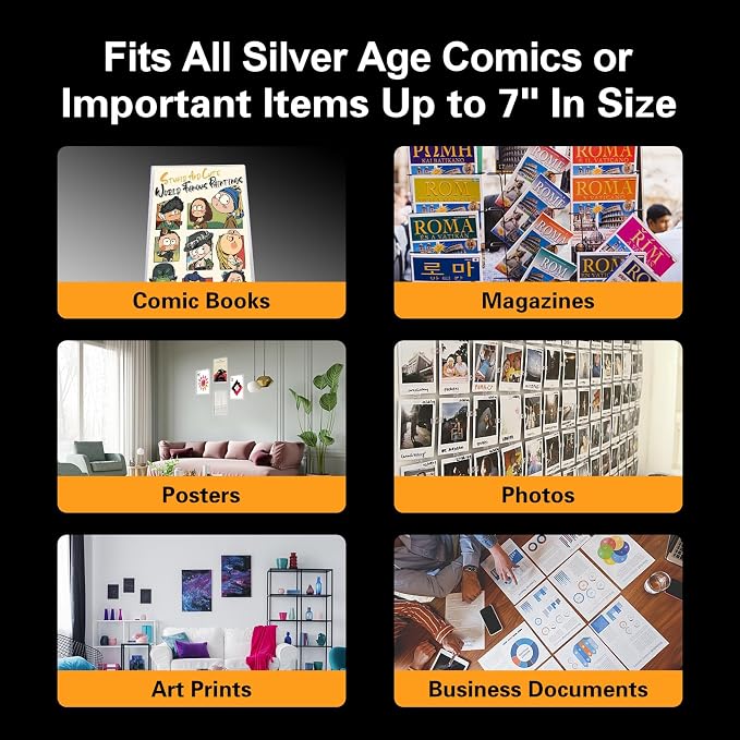 10ct Silver-Age Comic Book Toploaders - Image 7