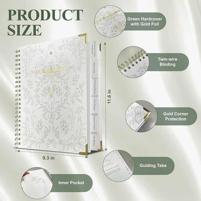 Bride Squad Wedding Planner Book and Organizer | Bridal Wedding Planner Book - Image 3