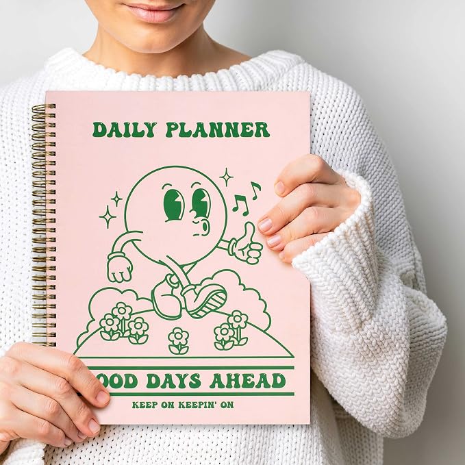To Do List Cute Planner Undated Notebook, A4 Large Hardcover Spiral Schedule - Image 6
