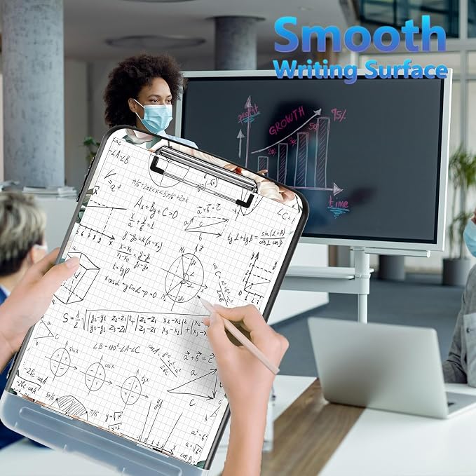 Clipboard with Storage, 8.5x11 High Capacity Nursing Clipboards with Pen Holder - Image 7