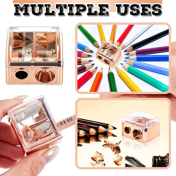 Chuangdi 5 Pack Makeup Pencil Sharpener Plastic Lip Liner Pencil Eyeliner - Image 7