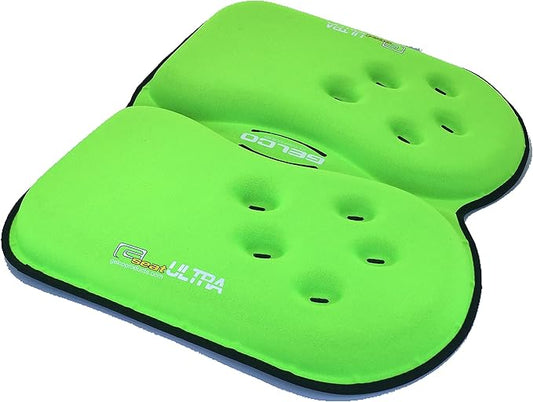 GSeat Ultra Large Gel and Foam Coccyx Seat Cushion for Back Pain Relief, Sciatica, Low Back, Tailbone-Pain, Pressure Relief, Seat Pad for Office, Home, Driving, Meditation Anywhere You Sit.(Green)-DeskLoop Office