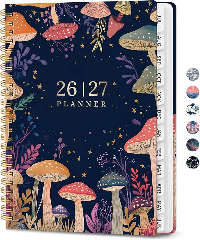 Planner 2026-2027, Hardcover Monthly and Weekly Academic Planner July 2026 by Zotia