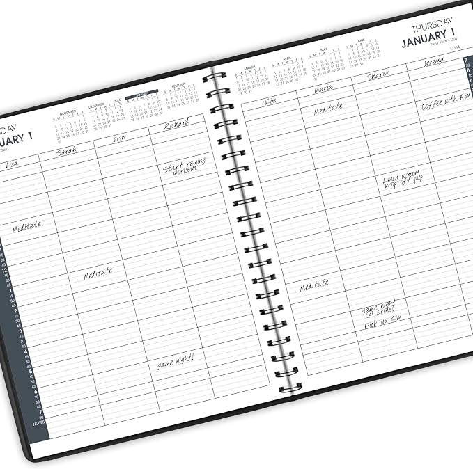 AT-A-GLANCE 2026 Appointment Book Planner, 8-1/2" x 11", Eight Person Group - Image 4