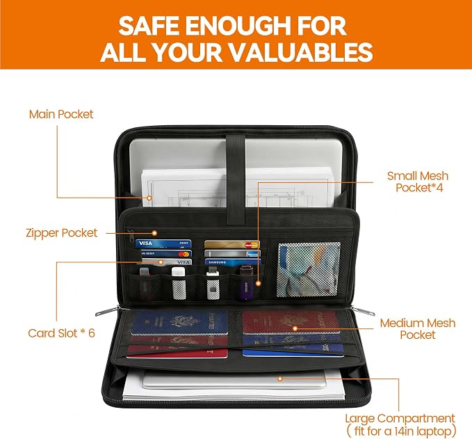 TILYMOL Fireproof Document Bag - Image 3