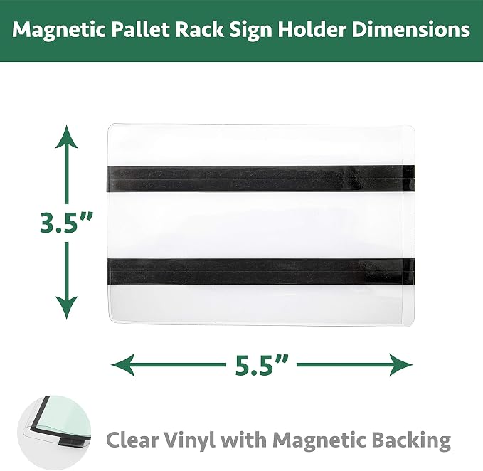 Pack of 25 - Pallet Rack Sign Holder - Image 2