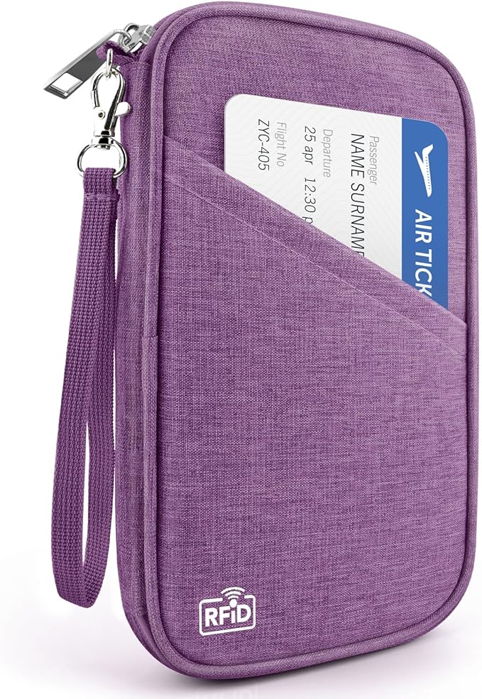 Passport Holder Family RFID Travel Document Organizer by Unknown