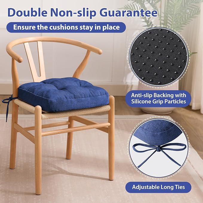 IASEAHK Chair Cushions for Dining Chairs, Dining Chair Cushions, Tufted Indoor - Image 4