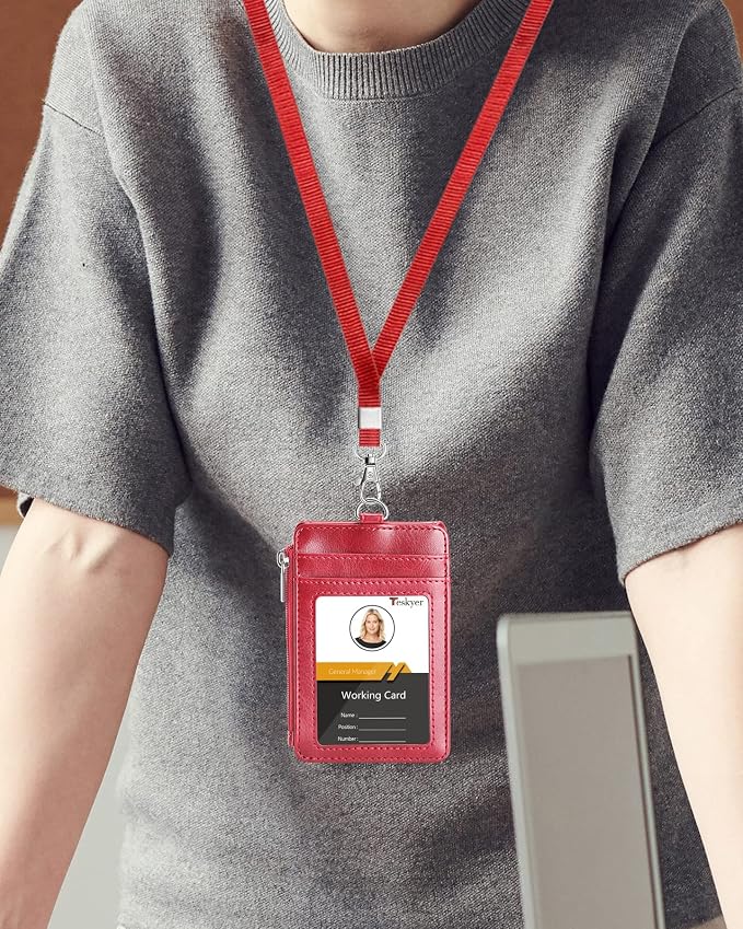 Teskyer Leather ID Badge Holder - Image 2