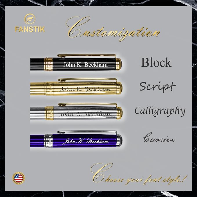 FANSTIK Customized Luxury Rollerball pen, fancy gift set - Image 6
