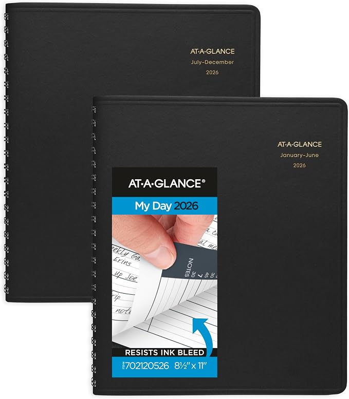 AT-A-GLANCE 2026 Appointment Book Planner, 8-1/2" x 11", Eight Person Group by AT-A-GLANCE