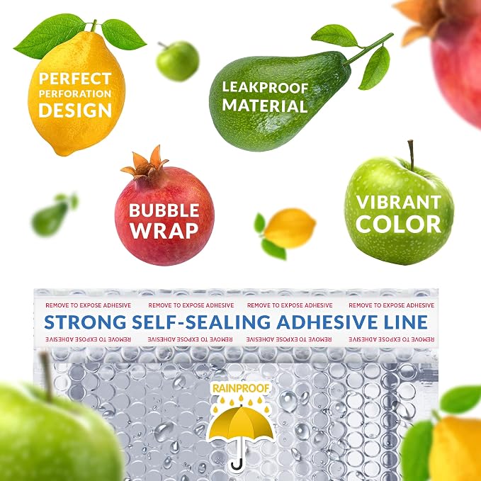 Amiff Silver Thermal Bubble Mailer, 15 x 17 Inches. 5 Pack Metallic Bubble - Image 4