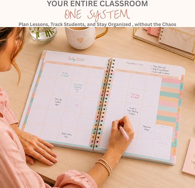 Teacher Planner 2026-2027, Horizontal Lesson Plan Book - Image 2