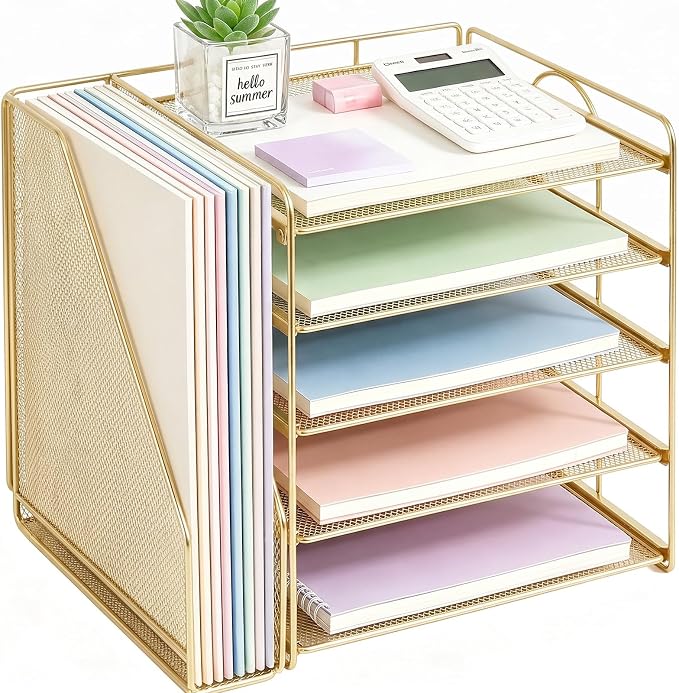 OPNICE Desk Organizer, 5-Tier Paper Organizer Letter Tray by OPNICE