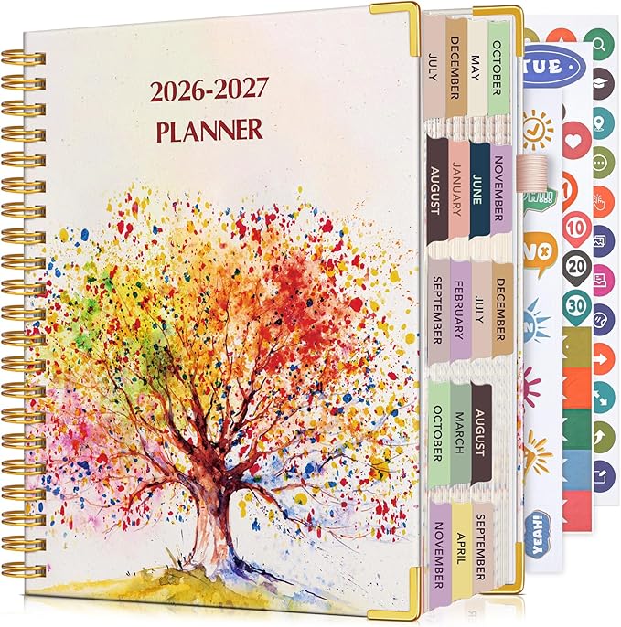 Academic Planner 2026-2027, 18 Months Weekly and Monthly Daily Planner from by Unknown