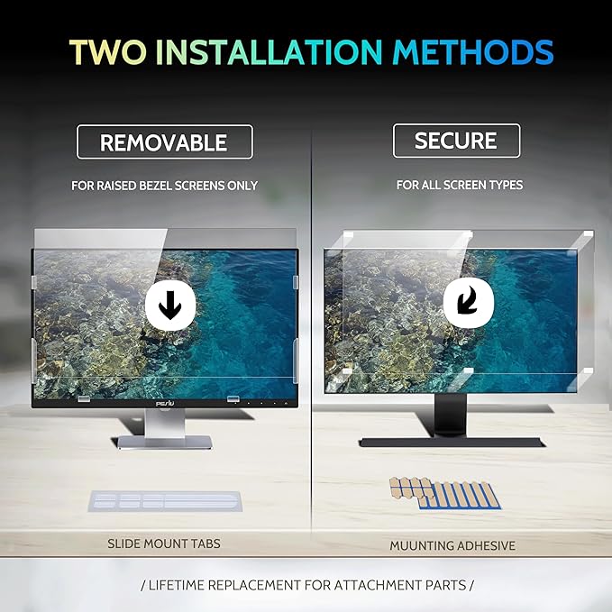 Peslv 25 Inch Privacy Screen for Computer Monitor 16:9 Aspect Ratio, Eye - Image 3
