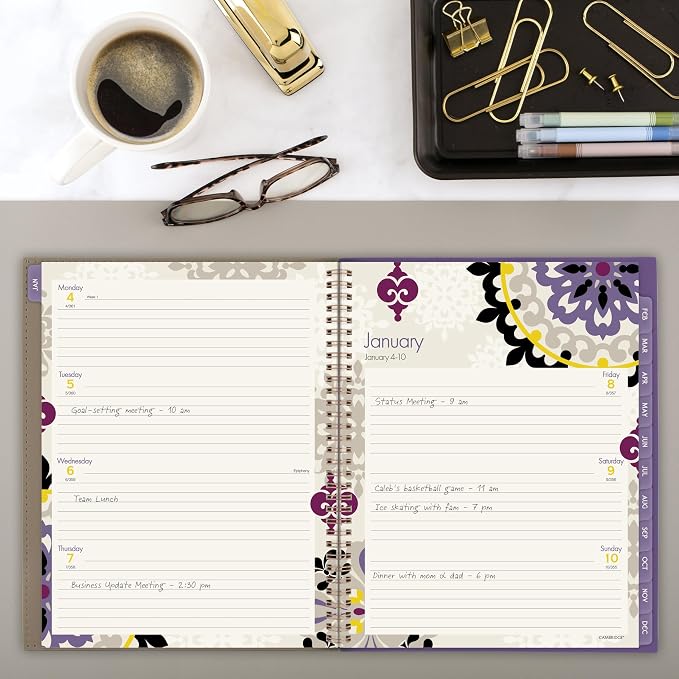 Mead Cambridge 2027 Planner, Weekly & Monthly, 8.5" x 11" - Image 2
