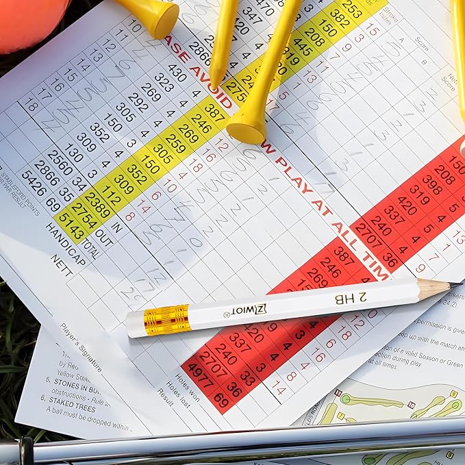 ZWlOT Golf Pencils with Eraser, #2 HB Half, Pre-Sharpened, 120/200/320 Count - Image 7